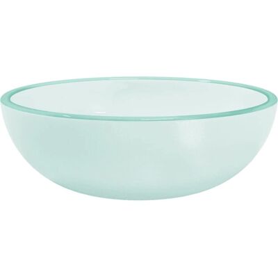 vidaXL Umywalka - 35 x 12 cm Matowe hartowane szkło vidaXL Umywalka - 35 x 12 cm Matowe hartowane szkło