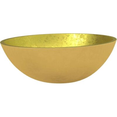 vidaXL Gouden Glazen Wastafel - Wastafel & Basin vidaXL Gouden Glazen Wastafel - Wastafel & Basin