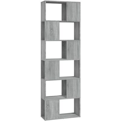 vidaXL 816033 Graues Sonoma Bücherregal - Raumteiler vidaXL 816033 Graues Sonoma Bücherregal - Raumteiler
