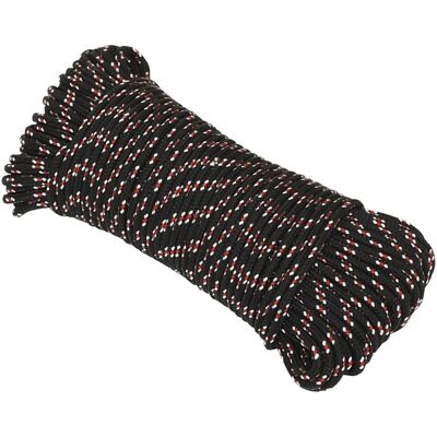 vidaXL Boat Rope Black 4 mm 250 m Polypropylene - Boat Rope vidaXL Boat Rope Black 4 mm 250 m Polypropylene - Boat Rope