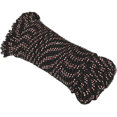 vidaXL Corde Marine Noire Rouge 5mm 100m - Marine Rope - Publicité vidaXL Corde Marine Noire Rouge 5mm 100m - Marine Rope - Publicité