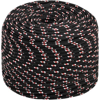 vidaXL Corde marine noire et rouge 6 mm/ 25 m - Marine Rope vidaXL Corde marine noire et rouge 6 mm/ 25 m - Marine Rope