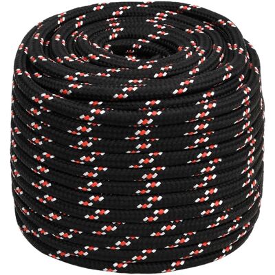 vidaXL Marine Rope Black 18 mm 100 m Dock Coil Boat Line Polypropylene vidaXL Marine Rope Black 18 mm 100 m Dock Coil Boat Line Polypropylene
