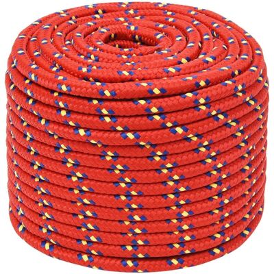 vidaXL Red 12 mm/ 100 m Marine Rope - Marine Rope vidaXL Red 12 mm/ 100 m Marine Rope - Marine Rope
