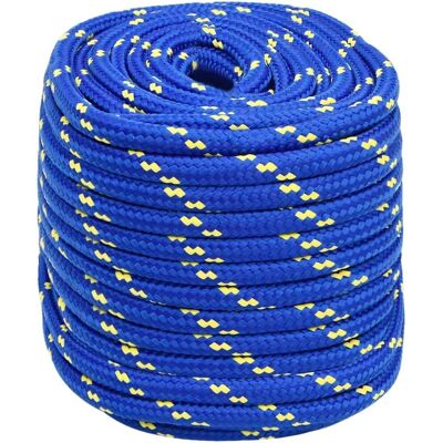 vidaXL Blauwe Marine Touw 18 mm 100 m - Marine Rope vidaXL Blauwe Marine Touw 18 mm 100 m - Marine Rope