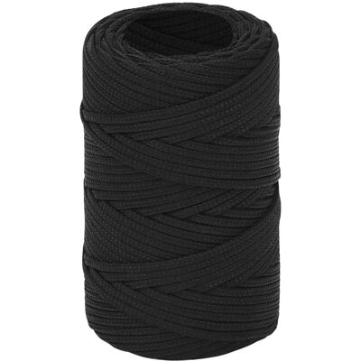 vidaXL Schwarzes Marine Seil 2 mm 100 m - Marine Seil vidaXL Schwarzes Marine Seil 2 mm 100 m - Marine Seil