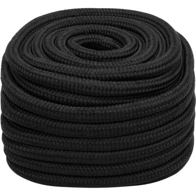 vidaXL Bådeline Sort 20 mm 25 m Polypropylen - Bådeline vidaXL Bådeline Sort 20 mm 25 m Polypropylen - Bådeline