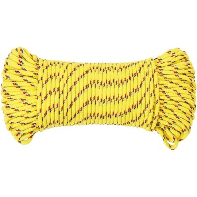 vidaXL Corde de bateau jaune 3 mm 100 m Polypropylène - Marine Rope - Publicité vidaXL Corde de bateau jaune 3 mm 100 m Polypropylène - Marine Rope - Publicité