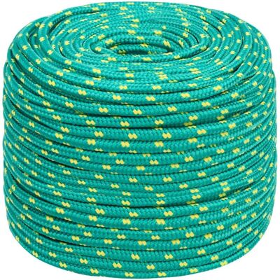 vidaXL Corde de bateau verte 8 mm 25 m Polypropylène - Corde de bateau vidaXL Corde de bateau verte 8 mm 25 m Polypropylène - Corde de bateau