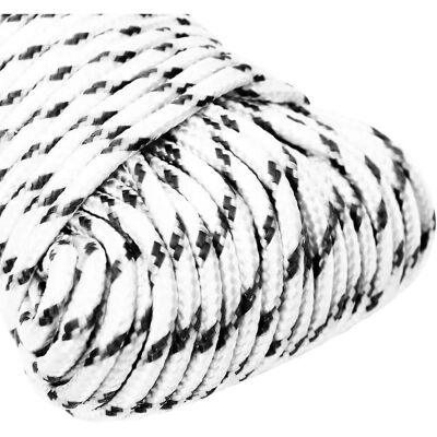 vidaXL Både Reb Flettet Hvid 4 mmx25 m Polyester - Reb vidaXL Både Reb Flettet Hvid 4 mmx25 m Polyester - Reb
