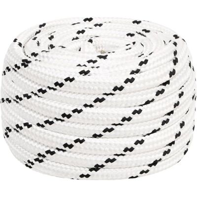 vidaXL Bådesnøre Hvid 16 mm x 25 m - Bådesnøre vidaXL Bådesnøre Hvid 16 mm x 25 m - Bådesnøre