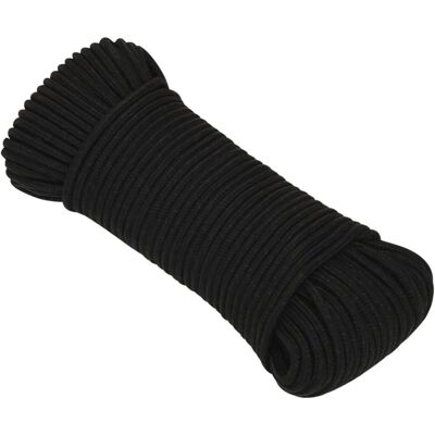 vidaXL Musta polyesteri 3mm x 50m köysi - Köysi vidaXL Musta polyesteri 3mm x 50m köysi - Köysi