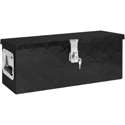 vidaXL Zwarte Aluminium Opbergdoos - Opbergdoos vidaXL Zwarte Aluminium Opbergdoos - Opbergdoos