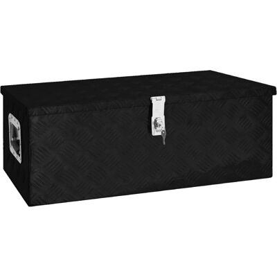 vidaXL Schwarze Aluminium Aufbewahrungsbox 80x39x30 cm - Aufbewahrungsbox vidaXL Schwarze Aluminium Aufbewahrungsbox 80x39x30 cm - Aufbewahrungsbox