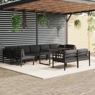 Vidaxl Gartenmöbel-Set - Modular Aluminium mit Kissen Vidaxl Gartenmöbel-Set - Modular Aluminium mit Kissen