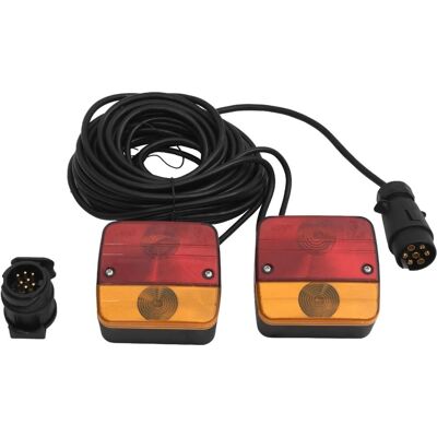vidaXL Anhängerlichter 2 Stück Rot 12V Klassische Birne - Trailer Lights vidaXL Anhängerlichter 2 Stück Rot 12V Klassische Birne - Trailer Lights