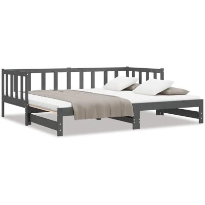 vidaXL 814666 Kalustettavissa oleva harmaa päivävuode - Sofa Bed vidaXL 814666 Kalustettavissa oleva harmaa päivävuode - Sofa Bed