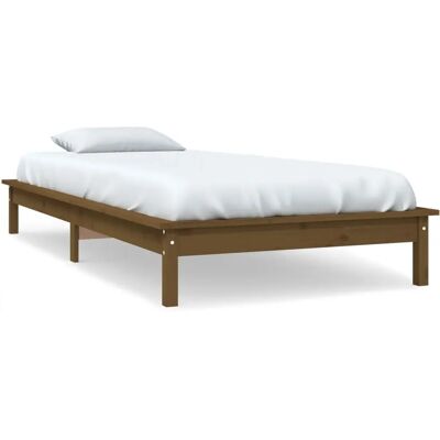 vidaXL 820574 Honigbraun 90x190 cm Massiv Kiefernholz Bettgestell - Bett Typ vidaXL 820574 Honigbraun 90x190 cm Massiv Kiefernholz Bettgestell - Bett Typ