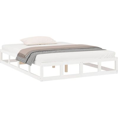 vidaXL Massivt træsengstel - 180x200 cm - Hvid - King Size vidaXL Massivt træsengstel - 180x200 cm - Hvid - King Size
