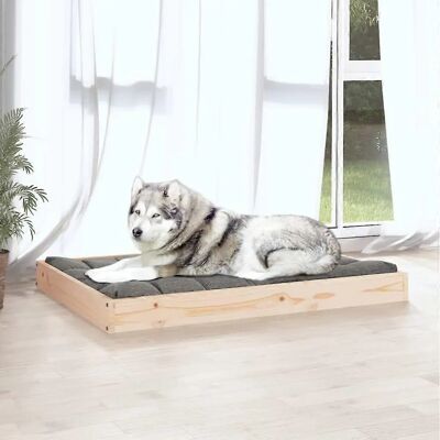 vidaXL Hundebett - 101,5x74x9 cm in Kiefernholz - Braun vidaXL Hundebett - 101,5x74x9 cm in Kiefernholz - Braun