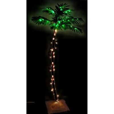 vidaXL LED Palmenbaum Warm White - Künstliche Außenpflanze vidaXL LED Palmenbaum Warm White - Künstliche Außenpflanze