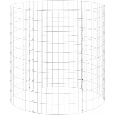 vidaXL Gartenshredder Ø100x100 cm Galvanisiertes Stahl - Garten Komposter vidaXL Gartenshredder Ø100x100 cm Galvanisiertes Stahl - Garten Komposter