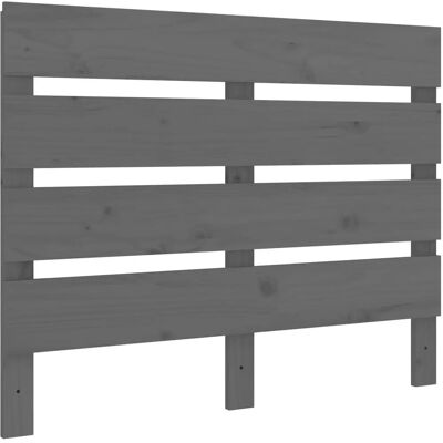 vidaXL Kopfteil Grau 100x3x80 cm Massives Kiefernholz - Kopfteil für Schlafzimmer vidaXL Kopfteil Grau 100x3x80 cm Massives Kiefernholz - Kopfteil für Schlafzimmer