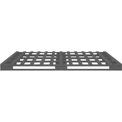 Cama de madera maciza de pino gris vidaXL - Tamaño 120x200 cm Cama de madera maciza de pino gris vidaXL - Tamaño 120x200 cm