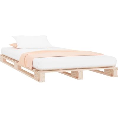 vidaXL Massief Houten Bed 90x190 cm dennenhout - Enkel vidaXL Massief Houten Bed 90x190 cm dennenhout - Enkel
