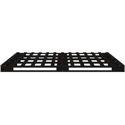 vidaXL Sänkykehys 140x190 cm - Massiivipuun mänty - Musta vidaXL Sänkykehys 140x190 cm - Massiivipuun mänty - Musta