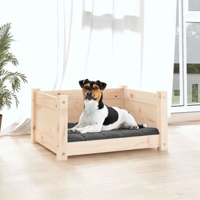 vidaXL Hundebett aus massivem Kiefernholz 55,5x45,5x28 cm - Hundebett vidaXL Hundebett aus massivem Kiefernholz 55,5x45,5x28 cm - Hundebett