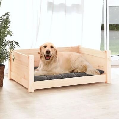 vidaXL Koiranpeti massiivisesta mäntypuusta 75,5x55,5x28cm Puinen lemmikkisohva vidaXL Koiranpeti massiivisesta mäntypuusta 75,5x55,5x28cm Puinen lemmikkisohva