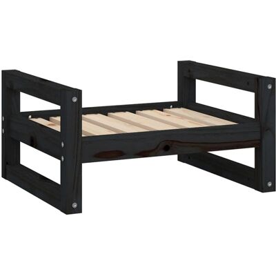 vidaXL Hondenbed van Massief Dennenhout Zwart vidaXL Hondenbed van Massief Dennenhout Zwart