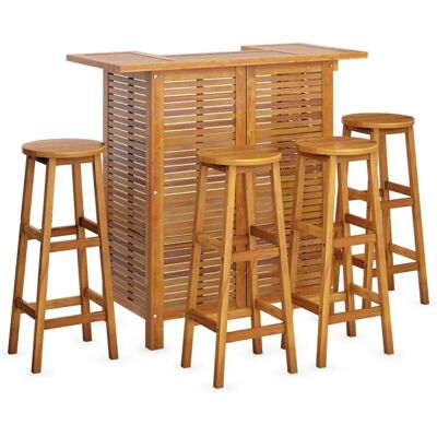 vidaXL Gartenset mit Bar - Akazienholz 5-tlg. vidaXL Gartenset mit Bar - Akazienholz 5-tlg.
