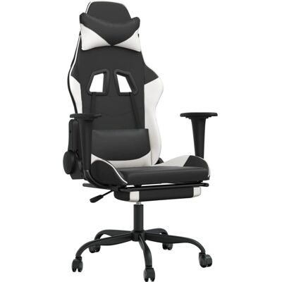 VidaXL Modèle 345404 Chaise de jeu réglable - Noir & Blanc - Publicité VidaXL Modèle 345404 Chaise de jeu réglable - Noir & Blanc - Publicité
