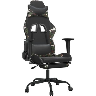 VidaXL 345422 Videospielstuhl - Schwarz & Tarnmuster Gaming Sitz VidaXL 345422 Videospielstuhl - Schwarz & Tarnmuster Gaming Sitz