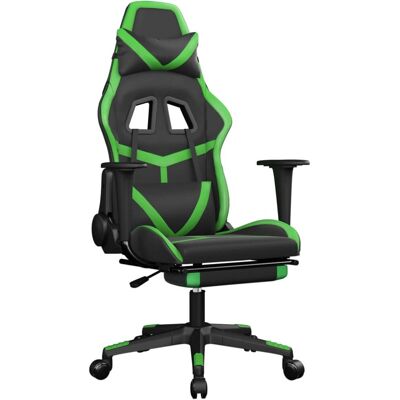 VidaXL Gaming-Stuhl - Grün, Verstellbar, Massage, Drehbar VidaXL Gaming-Stuhl - Grün, Verstellbar, Massage, Drehbar