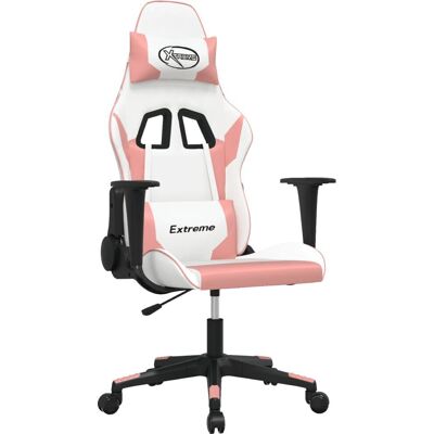 vidaXL Videospielstuhl - weiß und rosa - Gaming-Stuhl vidaXL Videospielstuhl - weiß und rosa - Gaming-Stuhl