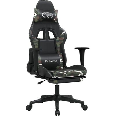 vidaXL Gaming-Stuhl mit Massagefunktion Tarnfarben - Schwarz vidaXL Gaming-Stuhl mit Massagefunktion Tarnfarben - Schwarz