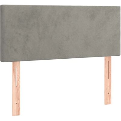 vidaXL Kopfteile 2 Stk. 90X5X78/88 Cm Samt Hellgrau - Kopfteil vidaXL Kopfteile 2 Stk. 90X5X78/88 Cm Samt Hellgrau - Kopfteil