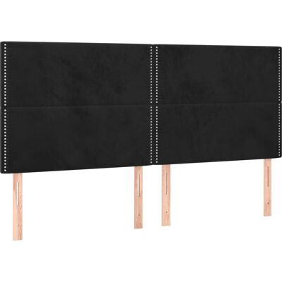 VidaXL Kopfteil - Schwarz - Elegantes Klassikdesign - Bettenzubehör VidaXL Kopfteil - Schwarz - Elegantes Klassikdesign - Bettenzubehör