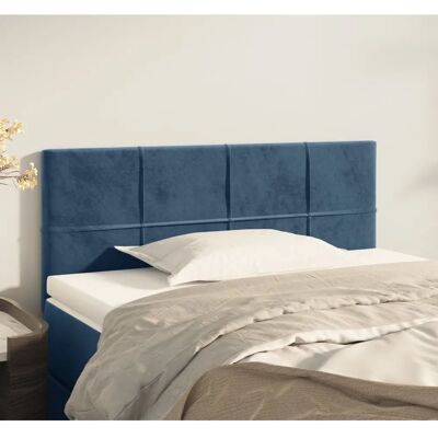 vidaXL Kopfteile 2 Stk. 90X5X78/88 Cm Samt Dunkelblau - Kopfteil vidaXL Kopfteile 2 Stk. 90X5X78/88 Cm Samt Dunkelblau - Kopfteil
