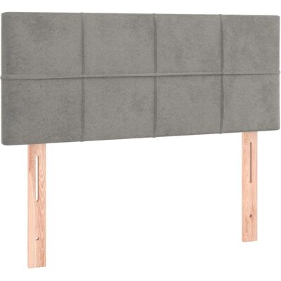vidaXL Kopfteil Hellgrau - Kopfteil, Samt, 100x5x78/88 cm, Verstellbar, Stabil vidaXL Kopfteil Hellgrau - Kopfteil, Samt, 100x5x78/88 cm, Verstellbar, Stabil