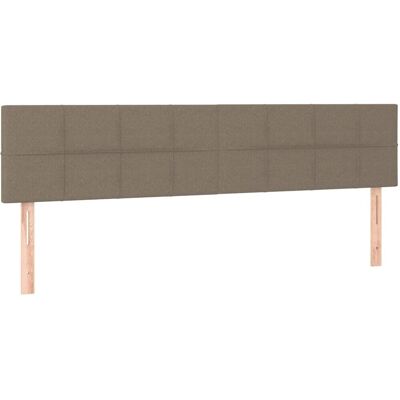 vidaXL Kopfteil 2 Stück taupe 80x5x78/88 cm Stoff - Kopfteile vidaXL Kopfteil 2 Stück taupe 80x5x78/88 cm Stoff - Kopfteile
