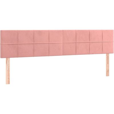 VidaXL Kopfteil Rosa - 2 Stück Samt Bettzubehör VidaXL Kopfteil Rosa - 2 Stück Samt Bettzubehör