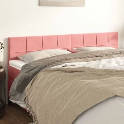 vidaXL Kopfteile 2 Stk. Pink 90x5x78/88 cm Samt Rosa - Kopfteil vidaXL Kopfteile 2 Stk. Pink 90x5x78/88 cm Samt Rosa - Kopfteil