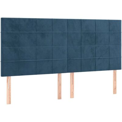 VidaXL Kopfteil Dunkelblau - Elegantes Klassikdesign - 2 Kopfteile VidaXL Kopfteil Dunkelblau - Elegantes Klassikdesign - 2 Kopfteile