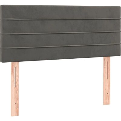 vidaXL Kopfteil Dunkelgrau 80x5x78/88 cm Samt - Kopfteil vidaXL Kopfteil Dunkelgrau 80x5x78/88 cm Samt - Kopfteil