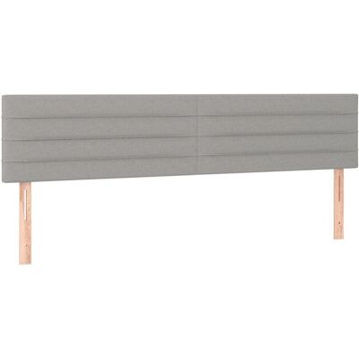 vidaXL Kopfteile Lichtgrijs 90x5x78/88 cm Stoff - Kopteel vidaXL Kopfteile Lichtgrijs 90x5x78/88 cm Stoff - Kopteel