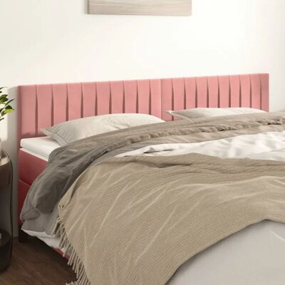 vidaXL Pink Samt Kopfteile 2 Stk - Headboard vidaXL Pink Samt Kopfteile 2 Stk - Headboard